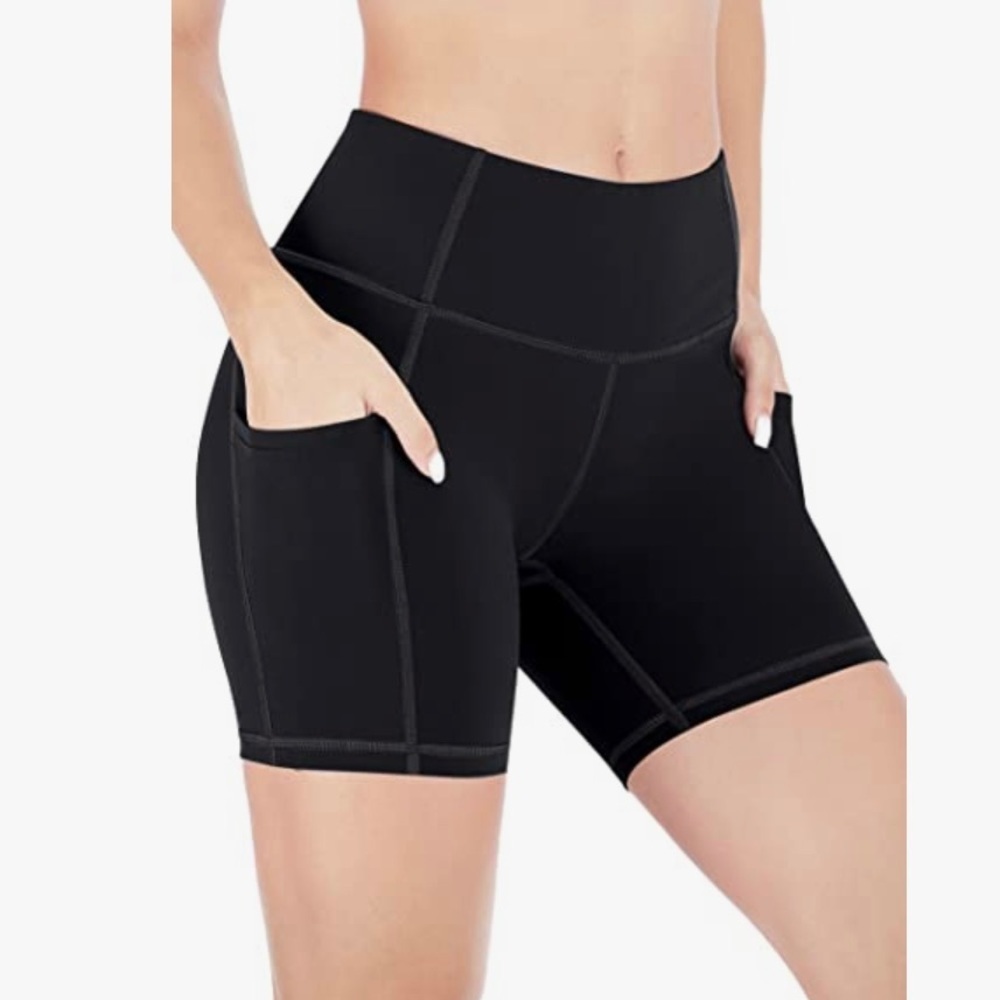 High Waisted Yoga Biker Shorts